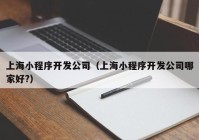 上海小程序开发公司（上海小程序开发公司哪家好?）