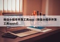 微信小程序开发工具app（微信小程序开发工具appid）