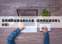 昆明做网站建设报价方案（昆明网站建设哪儿好薇）